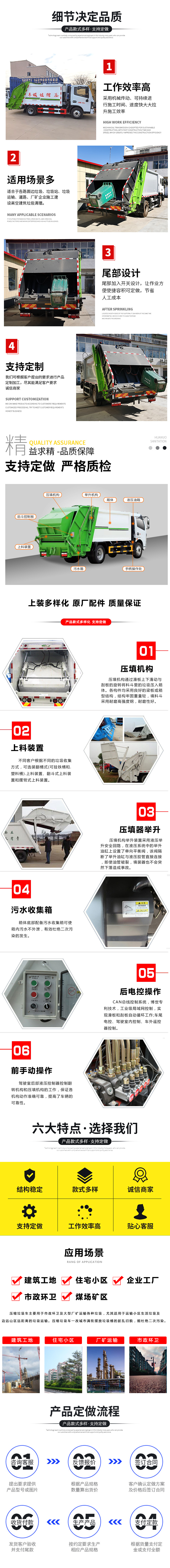 東風(fēng)小多利卡7方側(cè)裝掛桶壓縮垃圾車